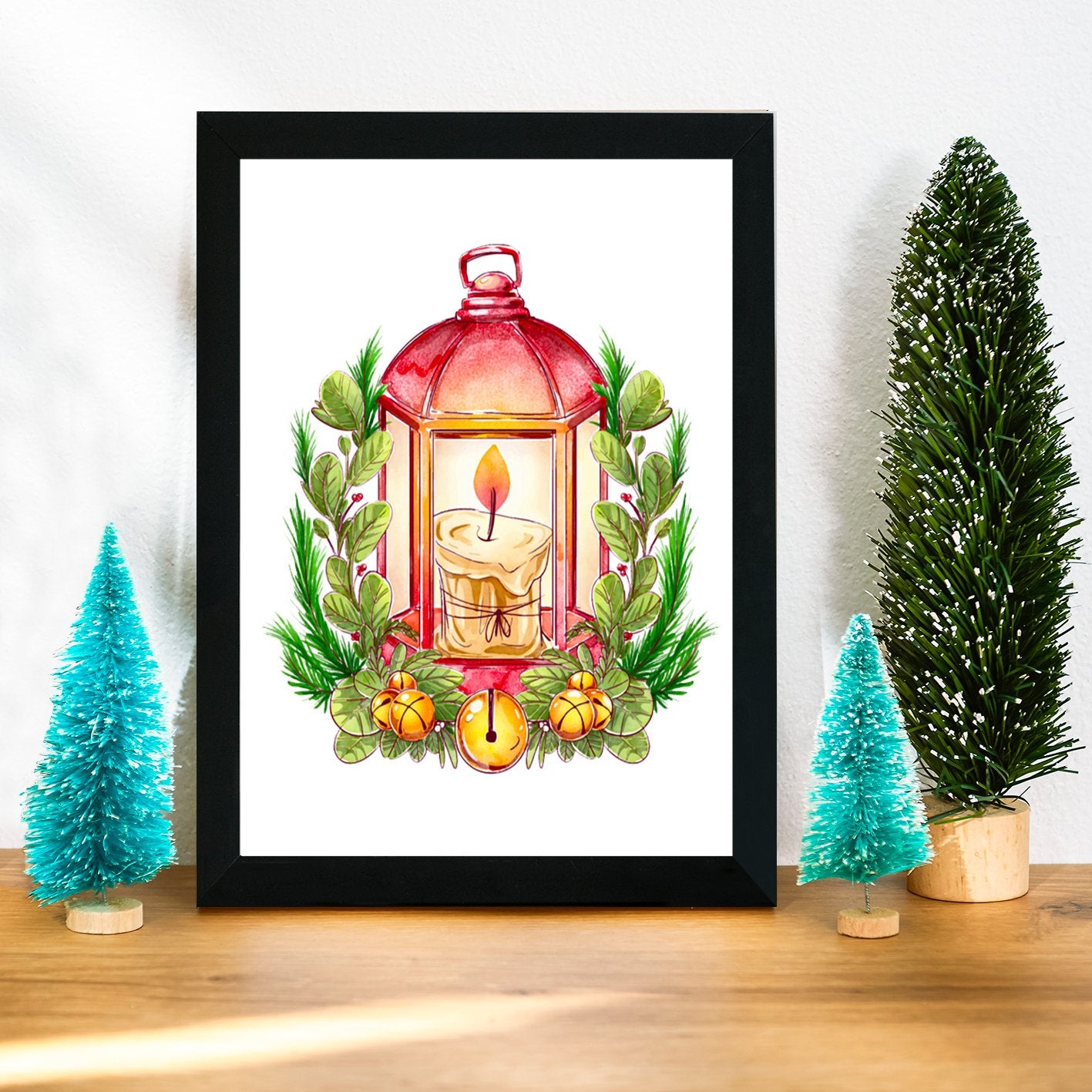 Quadro Decorativo em MDF (2 cm), Multicolor, 24x29 cm, Impressão UV, Antibacteriano, pronto a pendurar