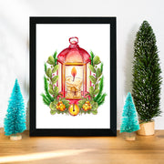 Quadro Decorativo em MDF (2 cm), Multicolor, 24x29 cm, Impressão UV, Antibacteriano, pronto a pendurar