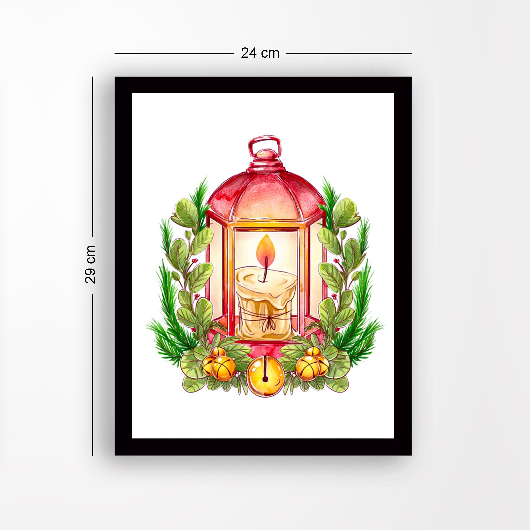 Quadro Decorativo em MDF (2 cm), Multicolor, 24x29 cm, Impressão UV, Antibacteriano, pronto a pendurar