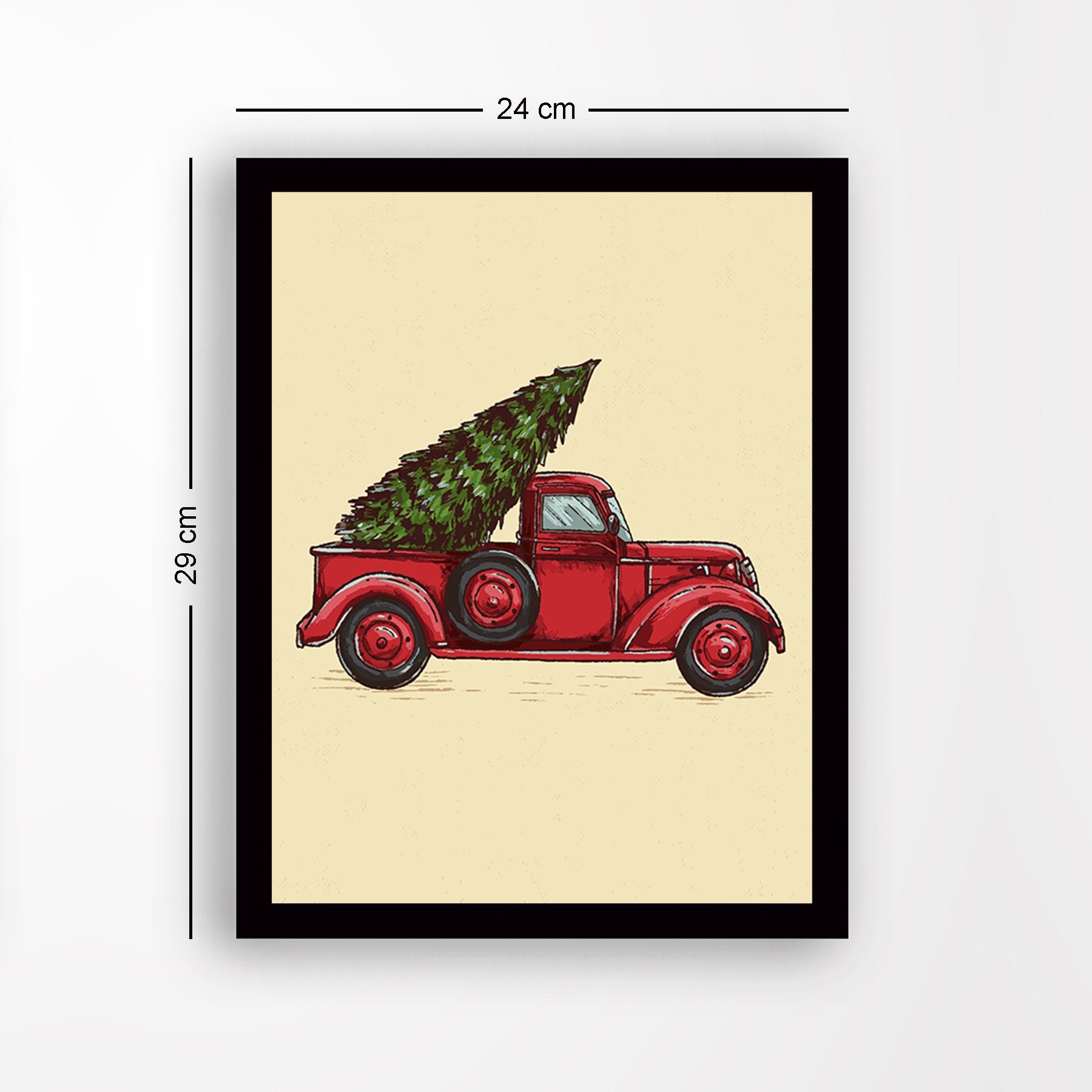 Quadro Decorativo com Moldura em MDF Multicolor 24x29 cm | Impressão UV, Antibacteriano – SC525398