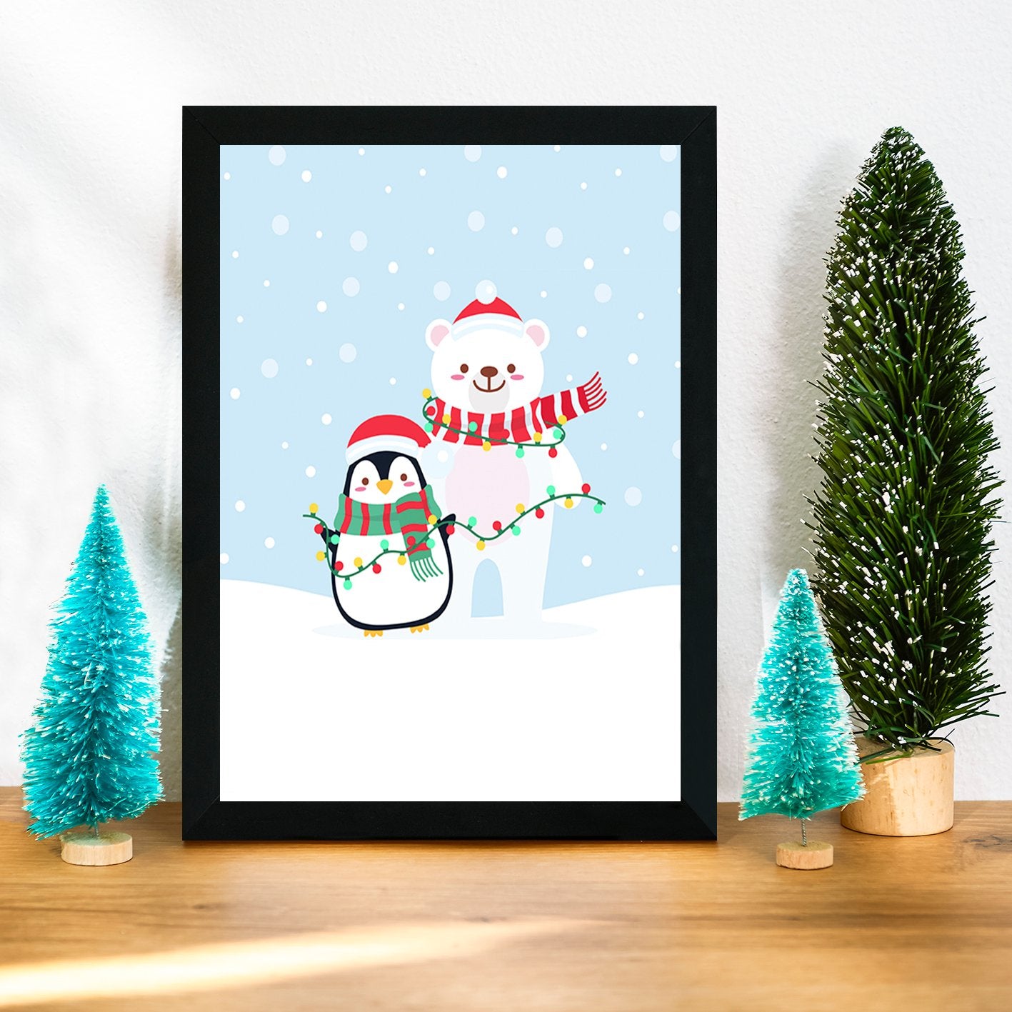 Quadro Decorativo em MDF com Moldura, Multicolor, 24x29 cm, Impressão UV, Antibacteriano