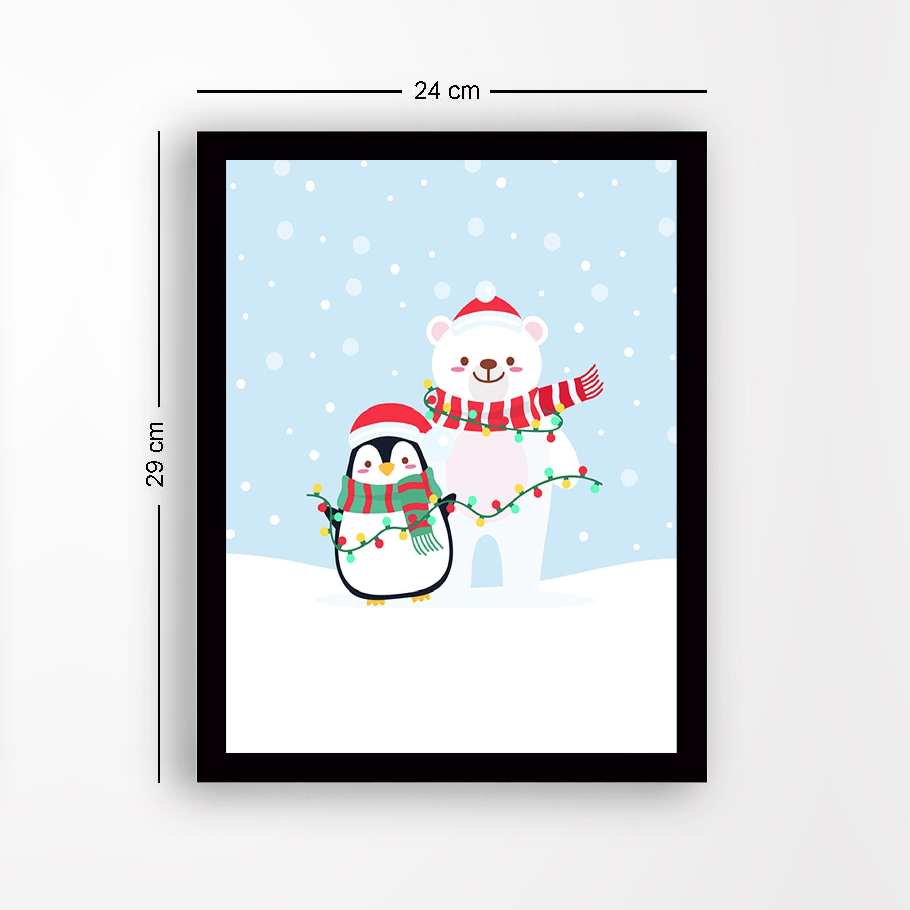 Quadro Decorativo em MDF com Moldura, Multicolor, 24x29 cm, Impressão UV, Antibacteriano