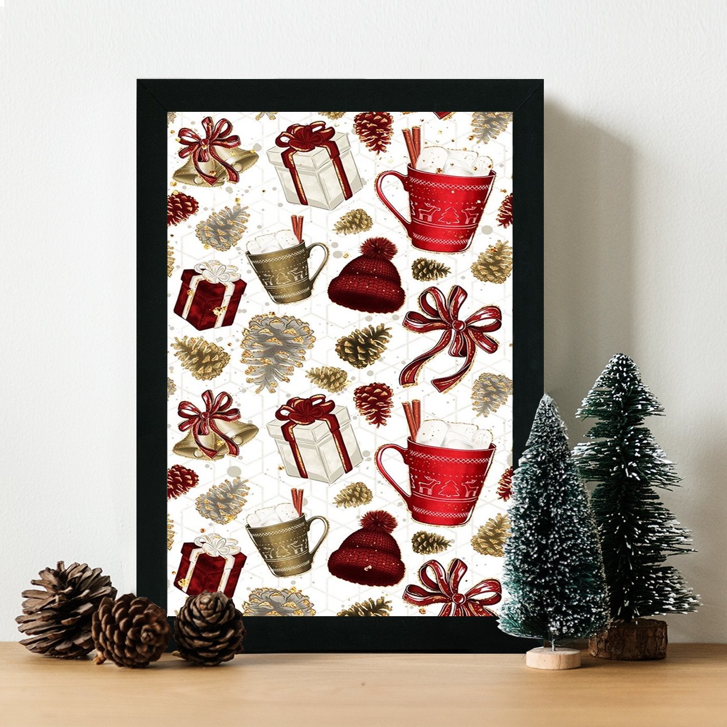 Quadro Decorativo em MDF com Moldura, Multicolor, 24 x 29 cm, Impressão UV, Antibacteriano (SC7436501193119)