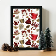 Quadro Decorativo em MDF com Moldura, Multicolor, 24 x 29 cm, Impressão UV, Antibacteriano (SC7436501193119)