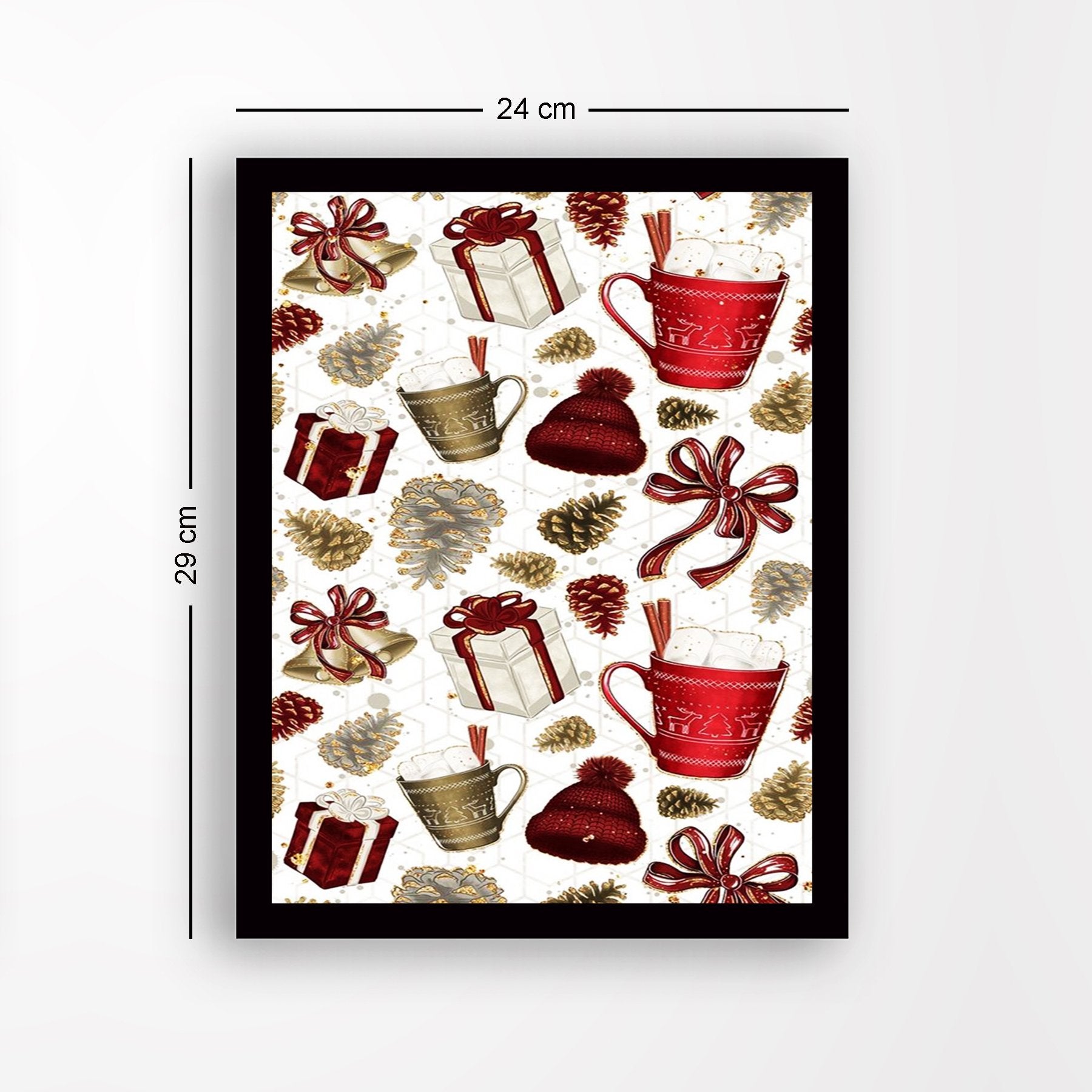 Quadro Decorativo em MDF com Moldura, Multicolor, 24 x 29 cm, Impressão UV, Antibacteriano (SC7436501193119)