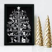 Quadro Decorativo com Moldura em MDF, Multicolor, 24 x 29 cm, Impressão UV, Antibacteriano