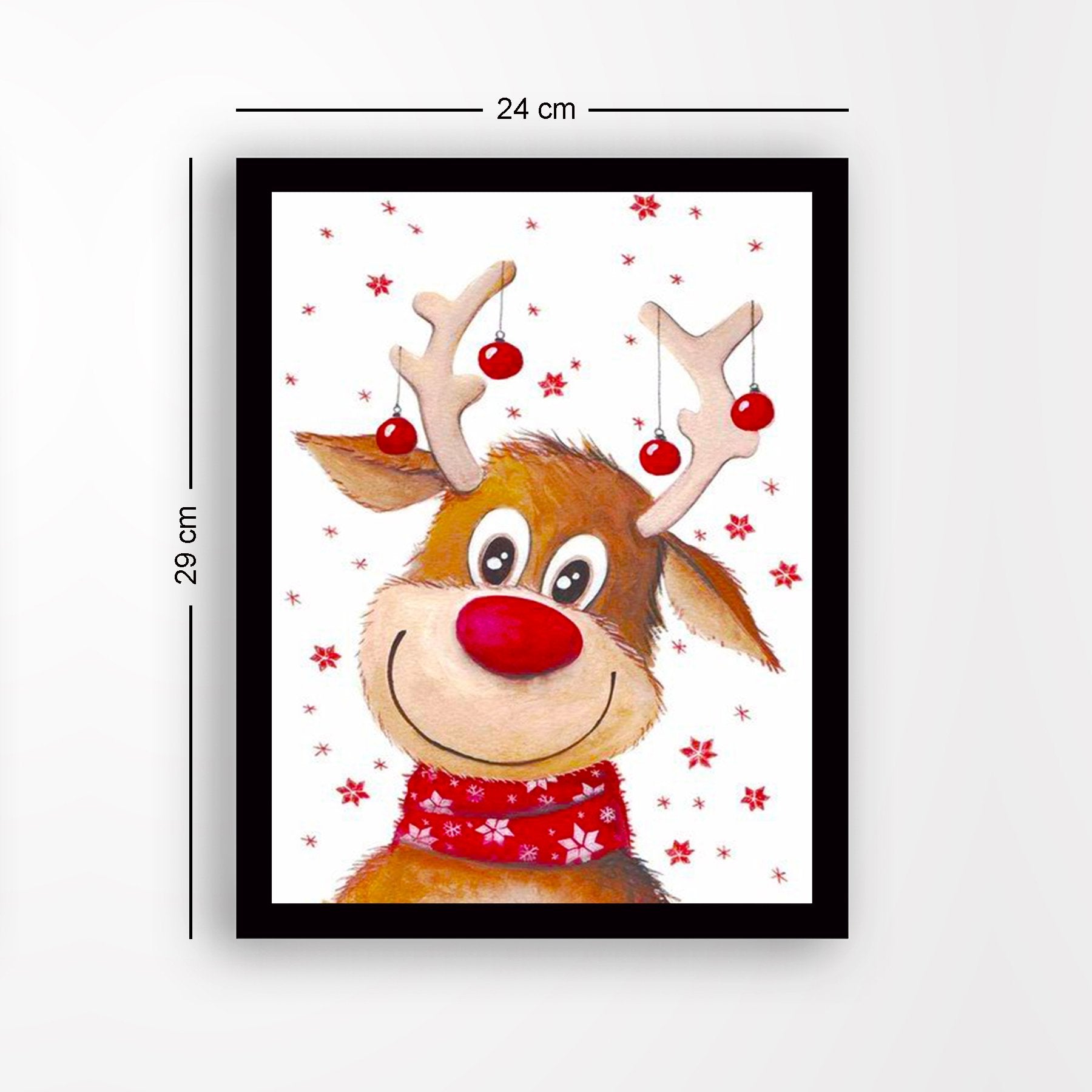 Quadro decorativo emoldurado – 24 x 29 cm – MDF – 100% MDF