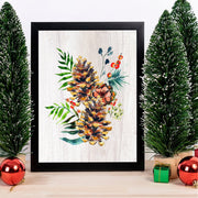 Quadro Decorativo em MDF com Moldura, Multicolor, 24x29 cm, Impressão UV, Antibacteriano