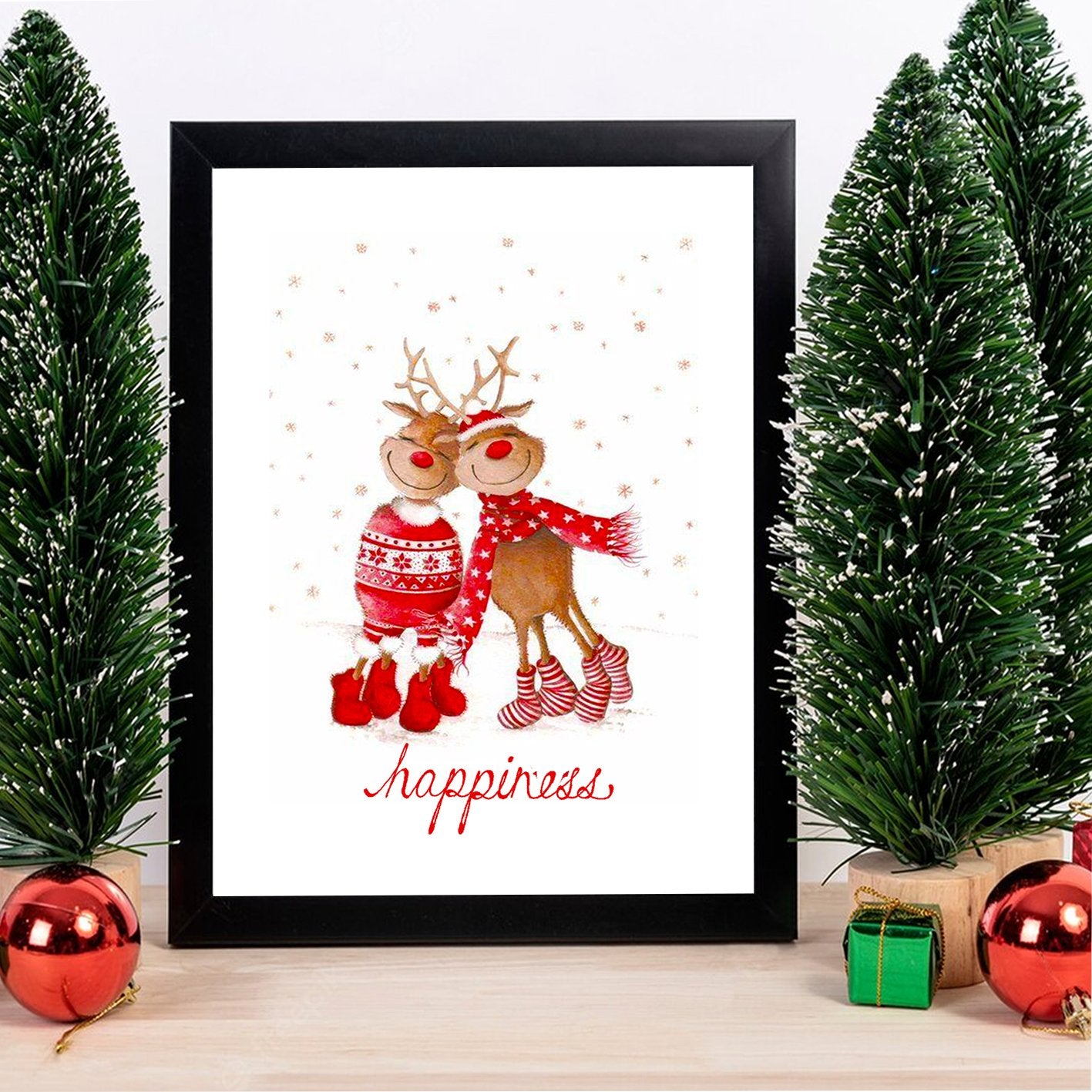 Quadro Decorativo em MDF com Moldura para Parede, Multicolor, 24 x 29 cm, Impressão UV, Antibacteriano (SC7436501193188)