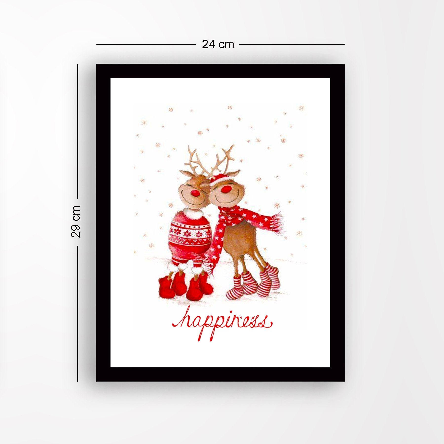 Quadro Decorativo em MDF com Moldura para Parede, Multicolor, 24 x 29 cm, Impressão UV, Antibacteriano (SC7436501193188)