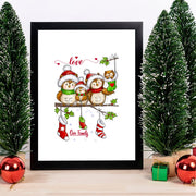 Quadro Decorativo em MDF com Moldura, Multicolor, 24 x 29 cm — Impressão UV, Antibacteriano