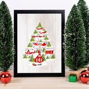 Quadro Decorativo em MDF com Moldura (24x29 cm), Multicolor – Impressão UV, Antibacteriano