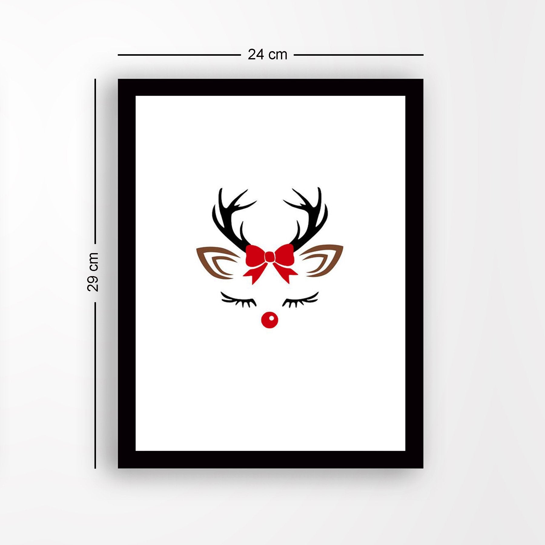 Quadro Decorativo em MDF 2 cm com Moldura, Multicolor, 24 x 29 cm, Impressão UV, Antibacteriano, Pronto a Pendurar