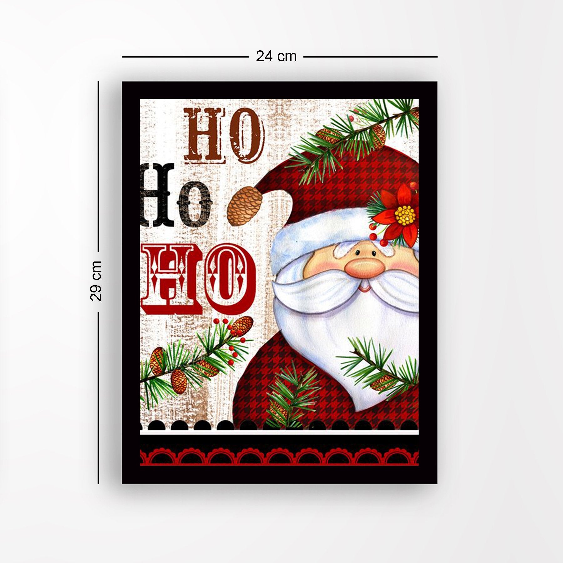 Quadro Decorativo em MDF com Moldura, Multicolor, 24x29 cm – Impressão UV, Antibacteriano, Pronto a Pendurar