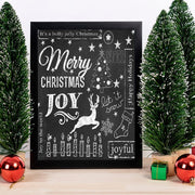 Quadro Decorativo em MDF com Moldura, Multicolor, 24 x 29 cm, Impressão UV, Antibacteriano