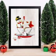 Quadro Decorativo Moldura MDF 24x29 cm Multicolor com Impressão UV Antibacteriano