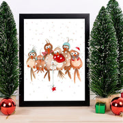 Quadro Decorativo em MDF com Moldura, Multicolor, 24 x 29 cm, Impressão UV, Antibacteriano, Pronto a Pendurar