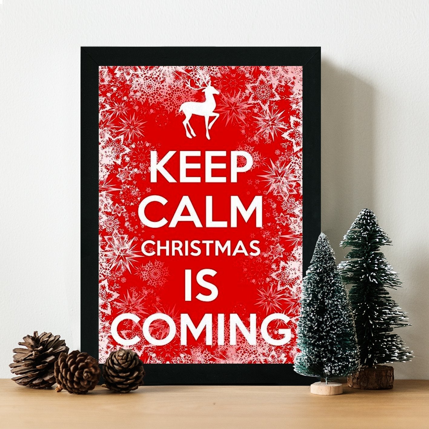 Quadro Decorativo em MDF Multicolor 24x29 cm, Impressão UV, Antibacteriano – Pronto a Pendurar