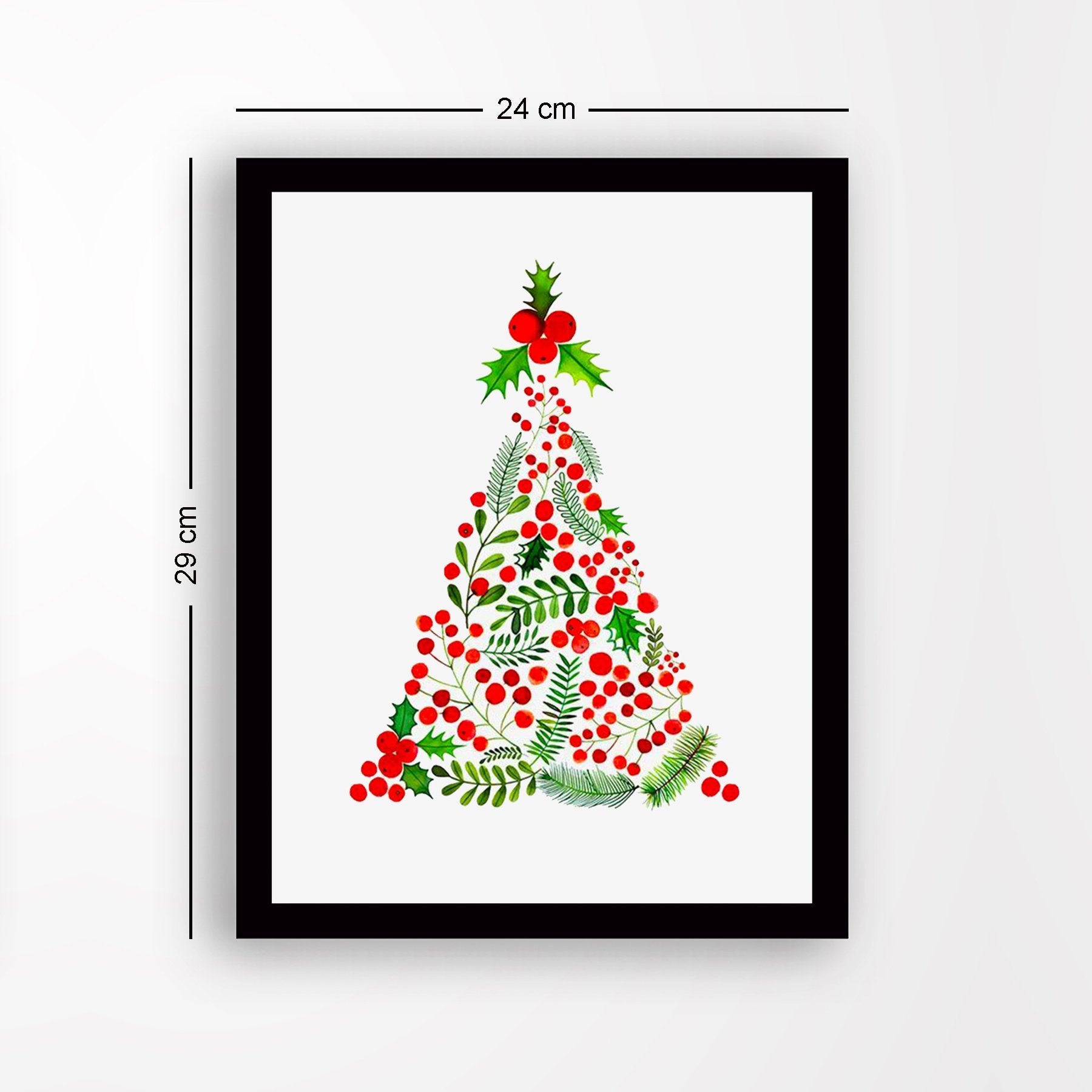 Quadro Decorativo em MDF com Moldura, Multicolor, 24x29 cm, Impressão UV, Antibacteriano, Pronto a Pendurar