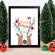 Quadro Decorativo em MDF com Moldura, 24x29 cm, Multicolor – Impressão UV, Antibacteriano, Pronto a Pendurar