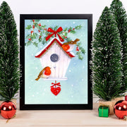 Quadro Decorativo em MDF com Moldura, Multicolorido, 24 x 29 cm, Impressão UV, Antibacteriano (Espessura 2 cm)