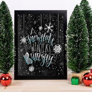 Quadro Decorativo em MDF com Moldura (2 cm), Multicolor, 24 x 29 cm, Impressão UV, Antibacteriano