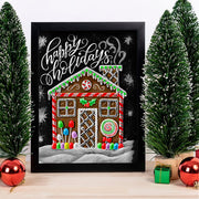 Quadro Decorativo em MDF com Moldura, Multicor, 24x29 cm, Impressão UV, Antibacteriano