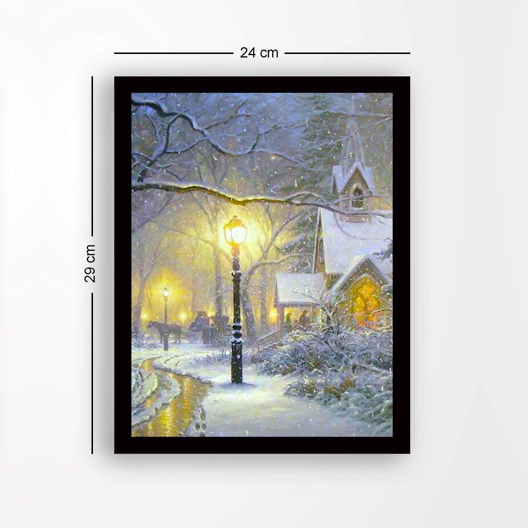 Quadro Decorativo com Moldura em MDF 24x29 cm, Multicor, Impressão UV, Antibacteriano, para Parede – SC7436501493417