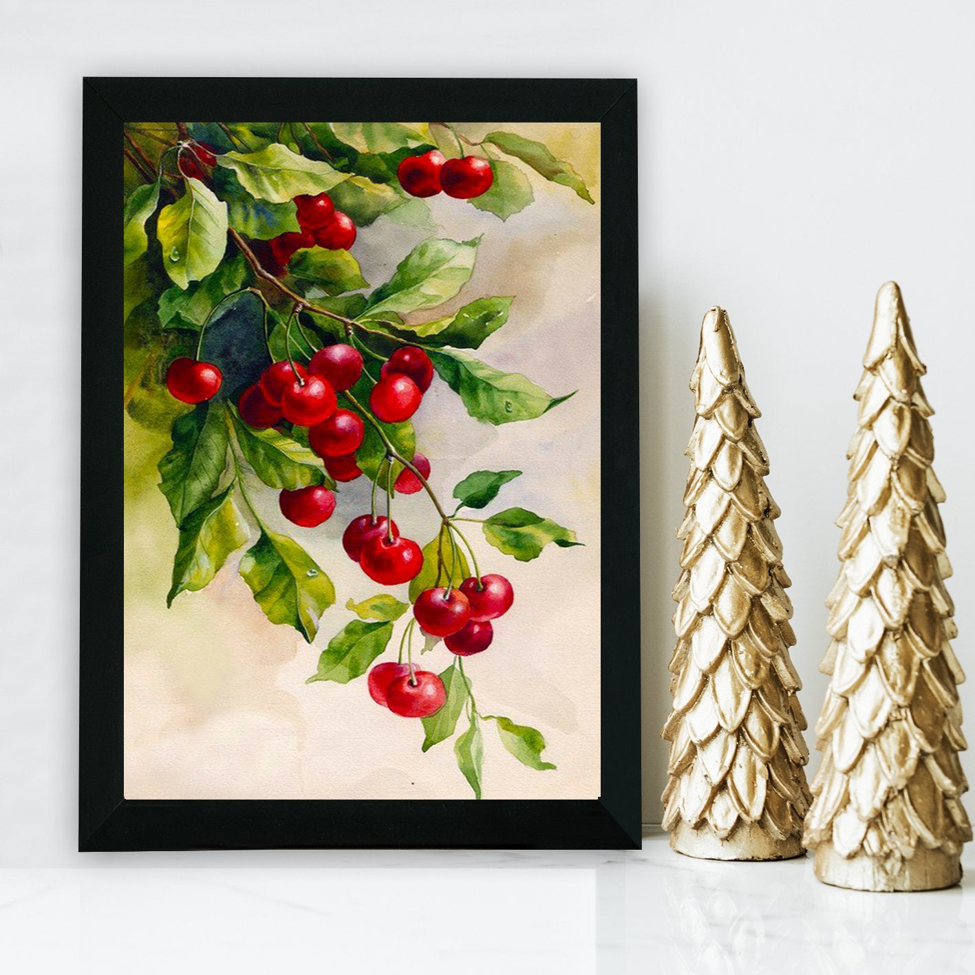 Quadro Decorativo em MDF com Moldura, Multicolor, 24 x 29 cm, Impressão UV, Antibacteriano