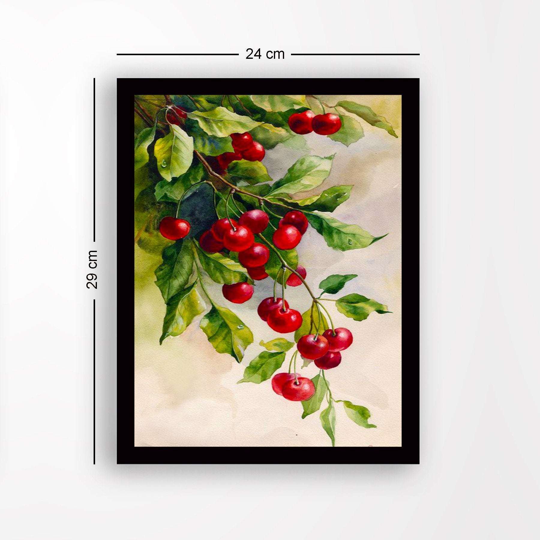 Quadro Decorativo em MDF com Moldura, Multicolor, 24 x 29 cm, Impressão UV, Antibacteriano