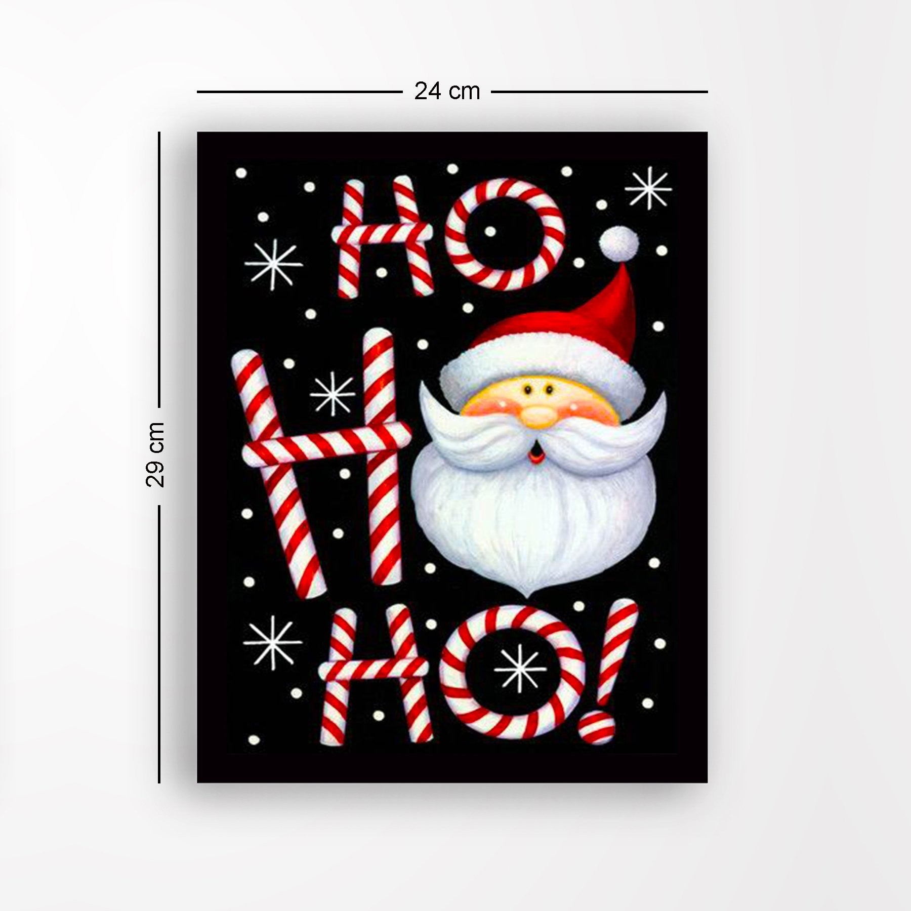 Quadro Decorativo com Moldura em MDF, Multicolor, 24x29 cm, Impressão UV, Antibacteriano