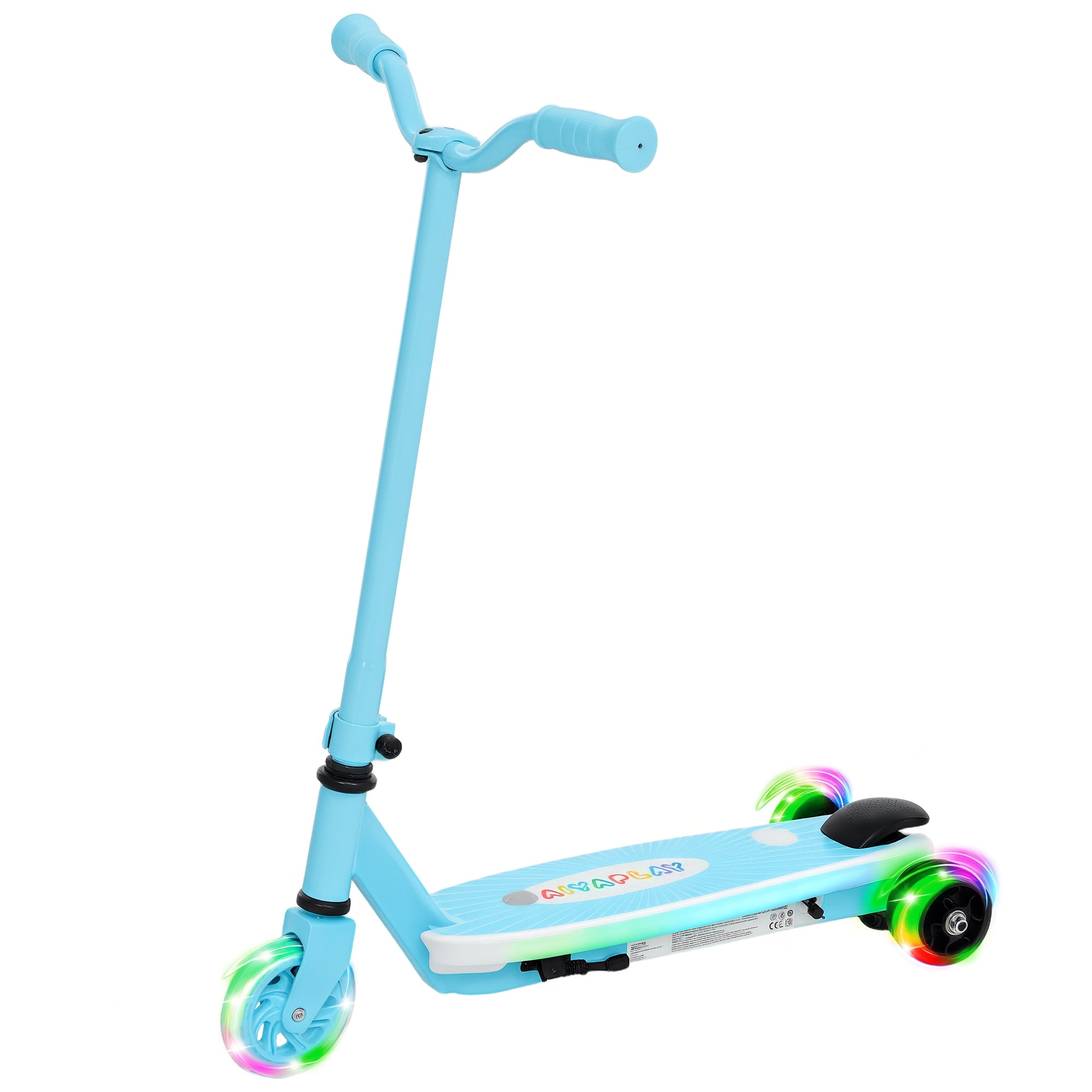 Trotinete Elétrica Infantil Azul 68x46x83 cm para Crianças de 4-7 Anos