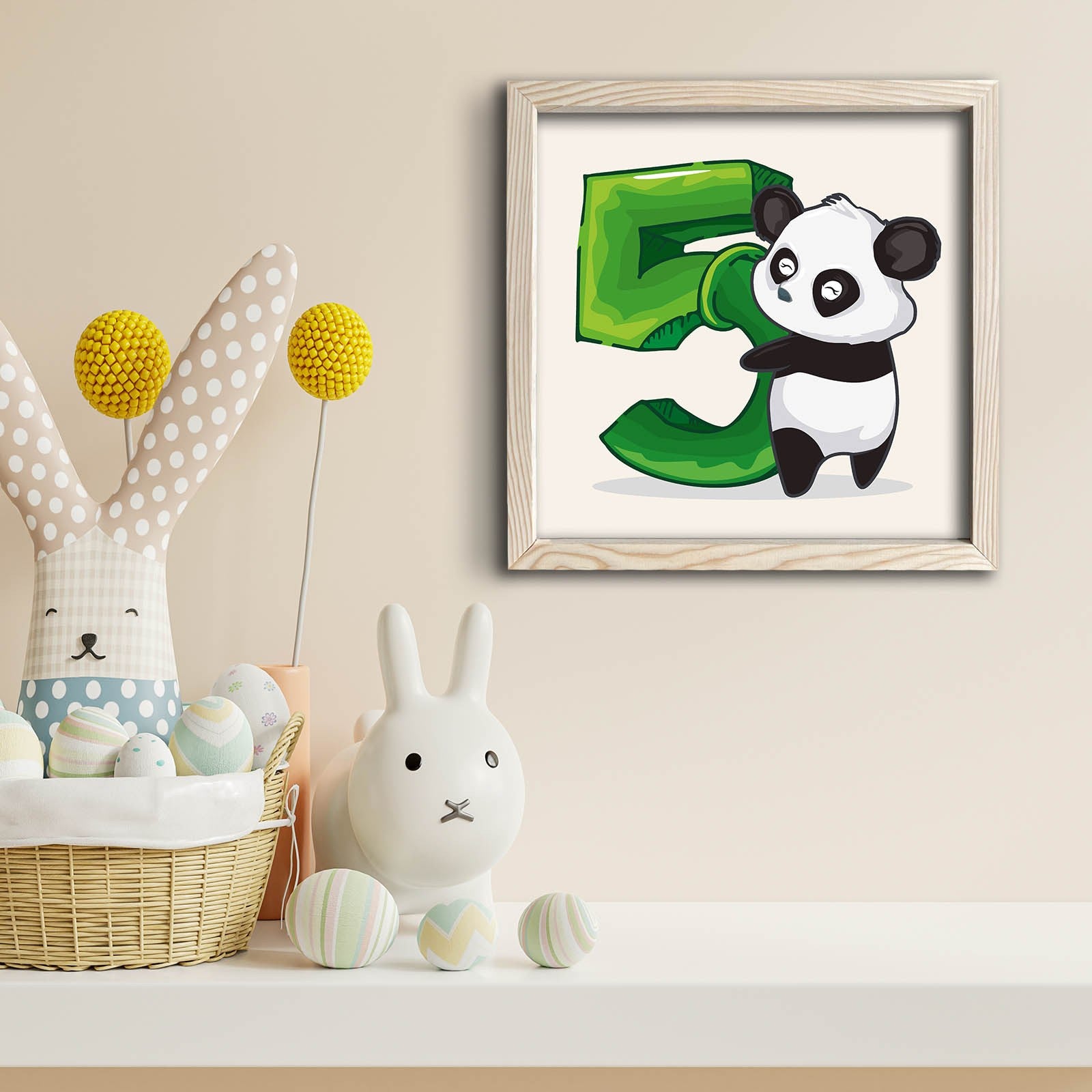 Quadro Decorativo MDF Emoldurado 33x33cm - Moldura Madeira 22mm - Disponível em Preto, Branco e Verde