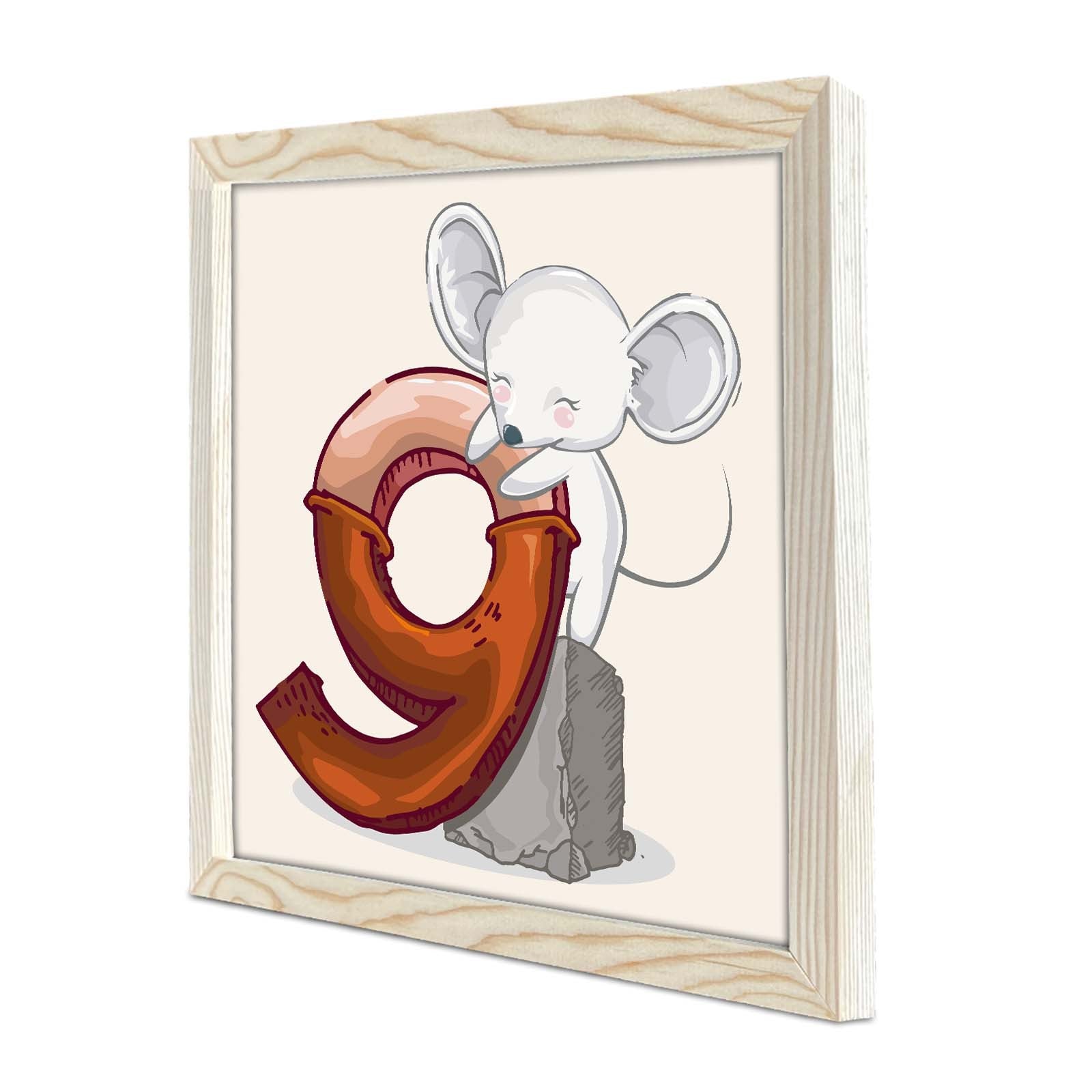 Quadro Decorativo MDF Emoldurado 33x33cm - Disponível em Vermelho, Branco e Cinzento