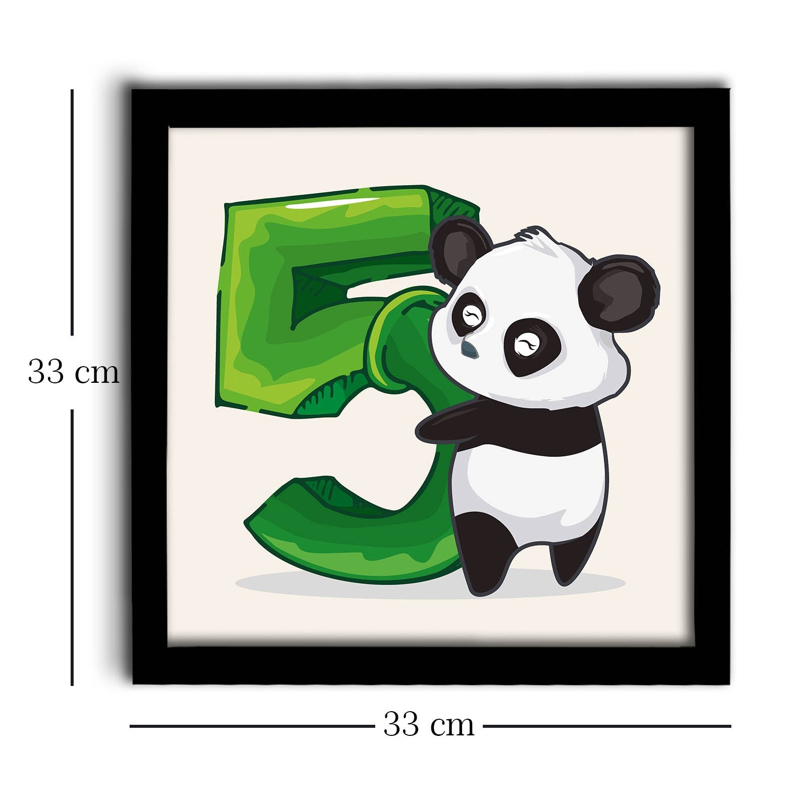 Quadro Decorativo MDF Emoldurado 33x33cm - Disponível em Preto, Branco e Verde