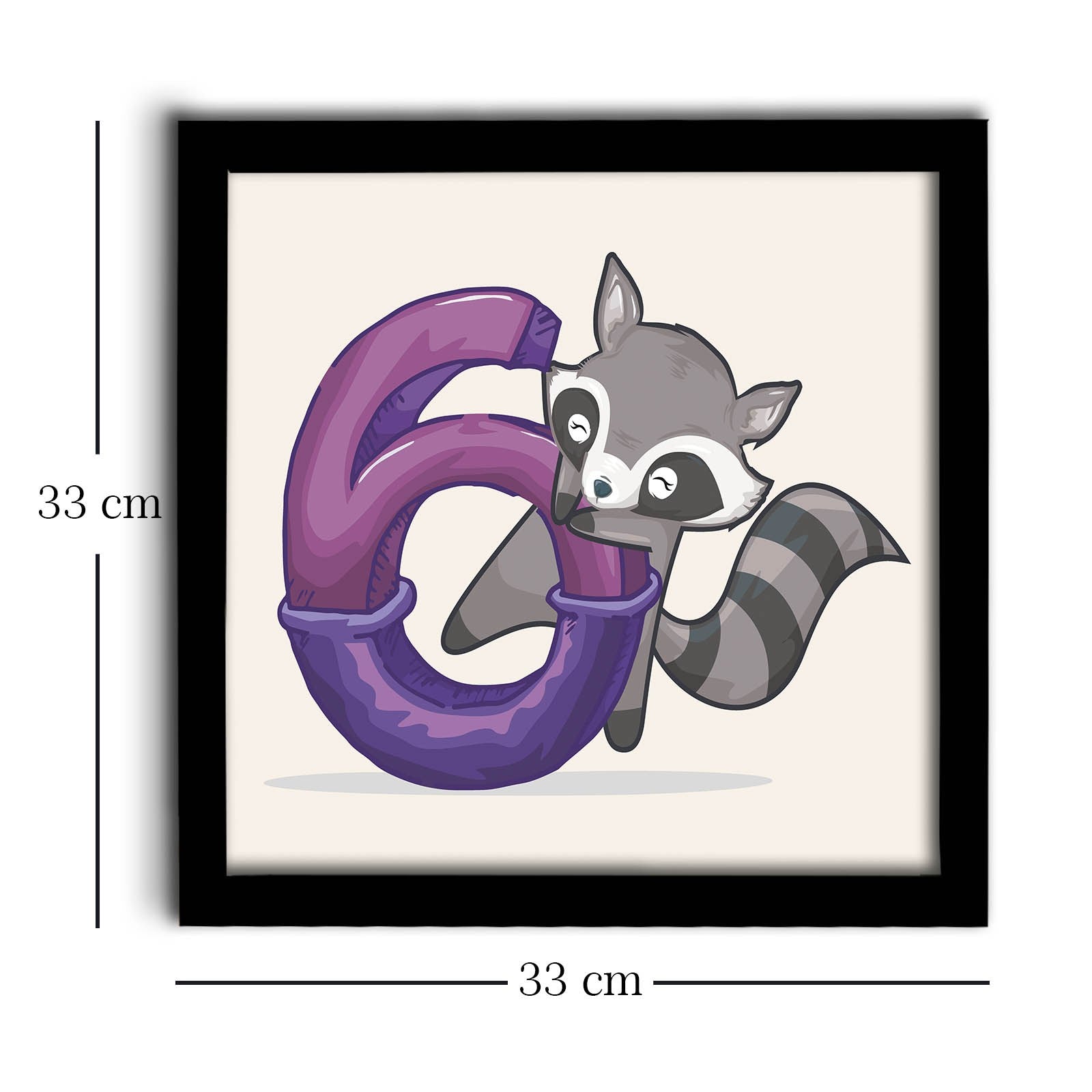 Quadro Decorativo MDF Emoldurado 33x33cm - Disponível em Cinzento, Roxo e Branco