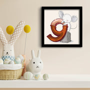 Quadro Decorativo MDF Emoldurado 33x33cm - Disponível em Vermelho, Branco e Cinzento