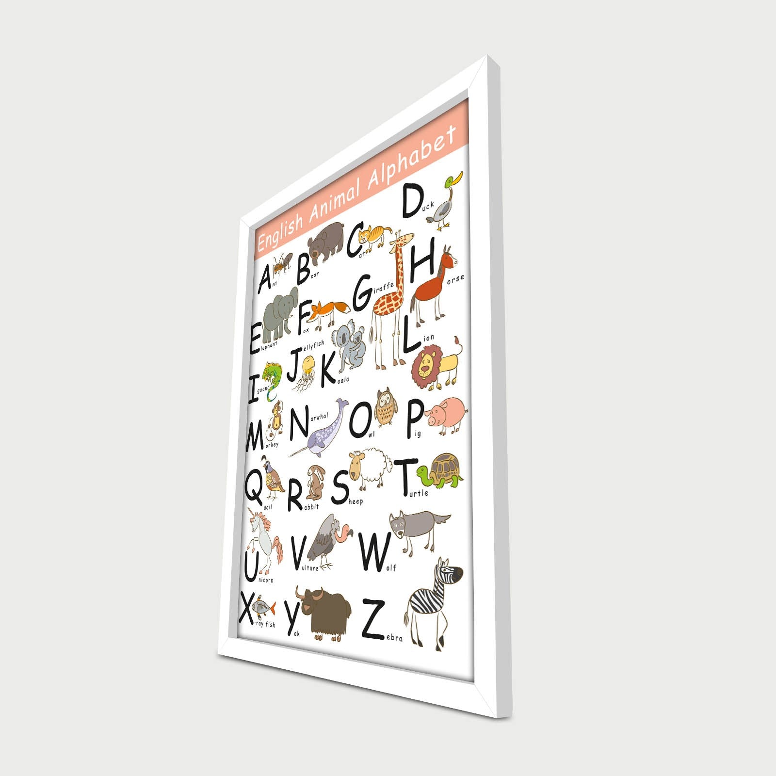 Quadro Decorativo MDF Emoldurado - Arte Multicolor 38x53cm com Moldura PVC