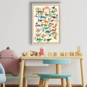 Quadro Decorativo MDF Emoldurado Multicolor 38x53cm - Arte Moderna para Decoração de Interiores