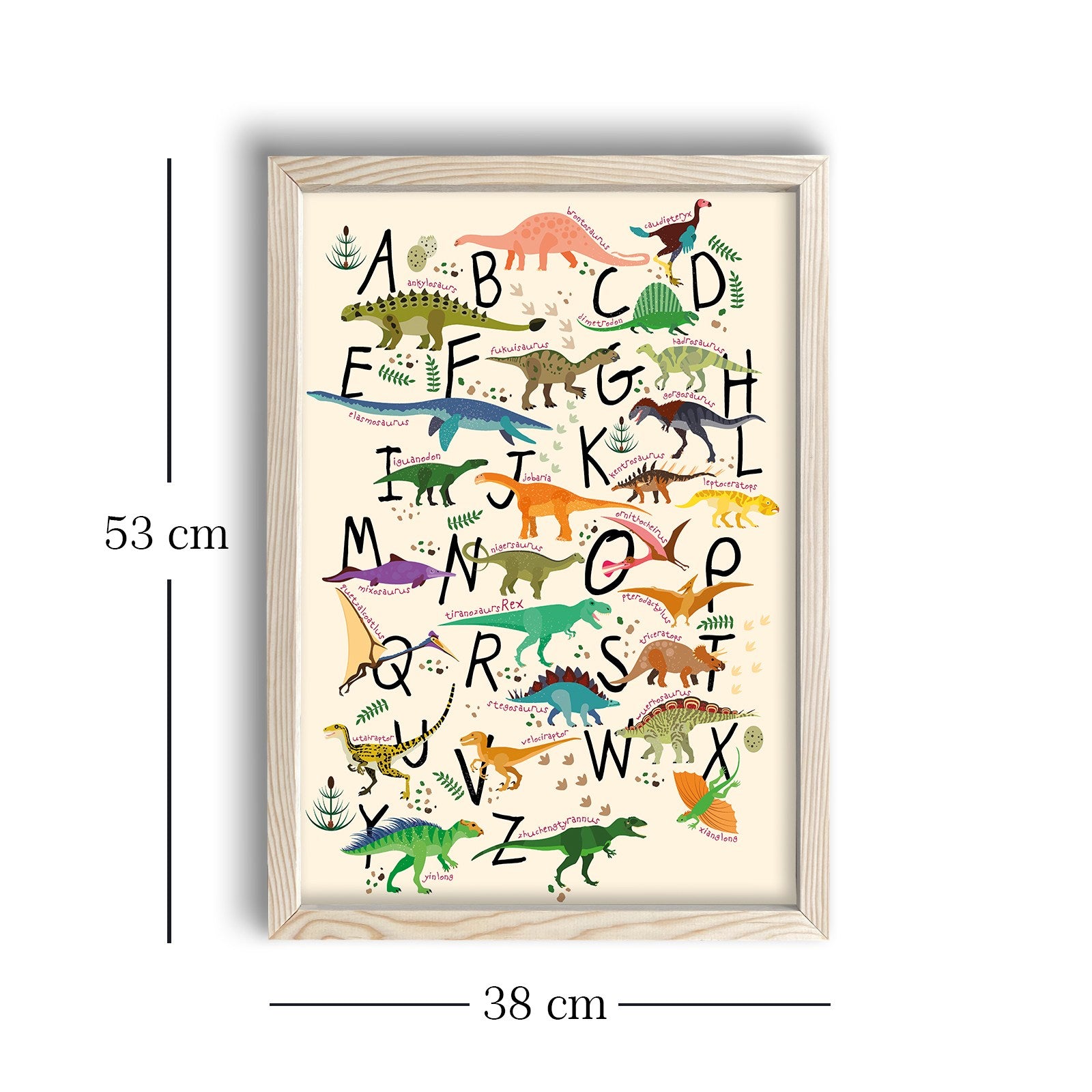 Quadro Decorativo MDF Emoldurado Multicolor 38x53cm - Arte Moderna para Decoração de Interiores