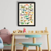 Quadro Decorativo MDF Emoldurado - Arte Multicolor 38x53cm com Moldura PVC