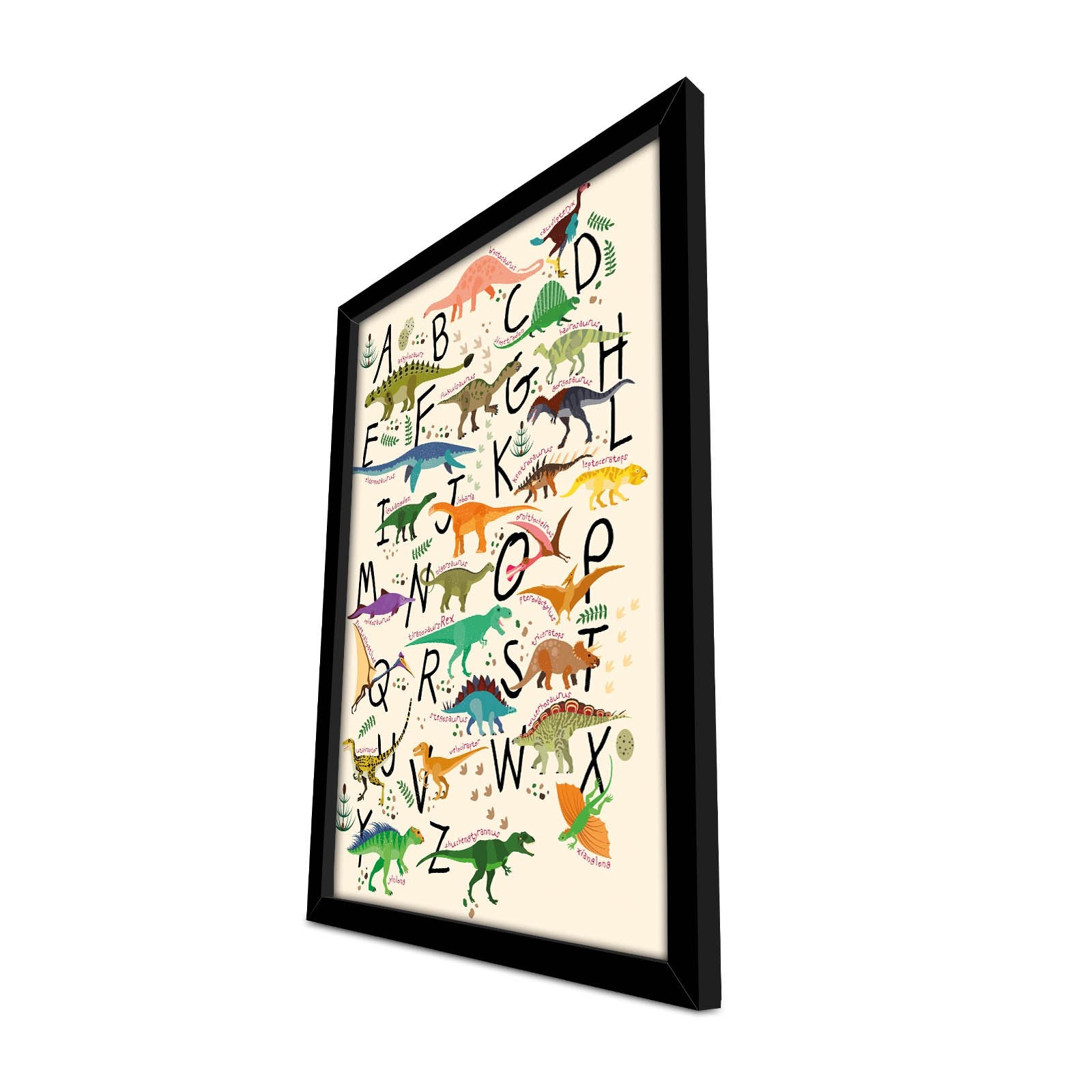 Quadro Decorativo MDF Emoldurado - Arte Multicolor 38x53cm com Moldura PVC