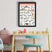 Quadro Decorativo MDF Emoldurado - Arte Multicolor 38x53cm com Moldura PVC