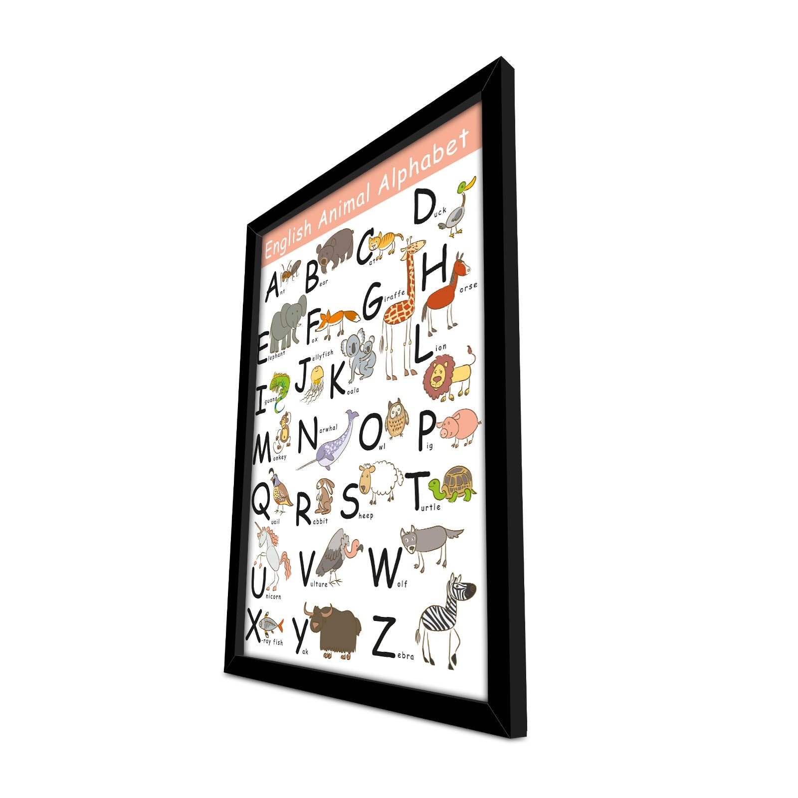 Quadro Decorativo MDF Emoldurado - Arte Multicolor 38x53cm com Moldura PVC