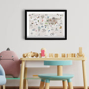 Quadro Decorativo MDF Emoldurado - Arte Multicolor 38x53cm com Moldura PVC