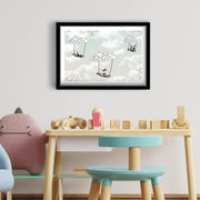 Quadro Decorativo MDF Emoldurado - 38x53cm - Moldura PVC 22mm - Disponível em Branco, Preto e Cinzento Claro