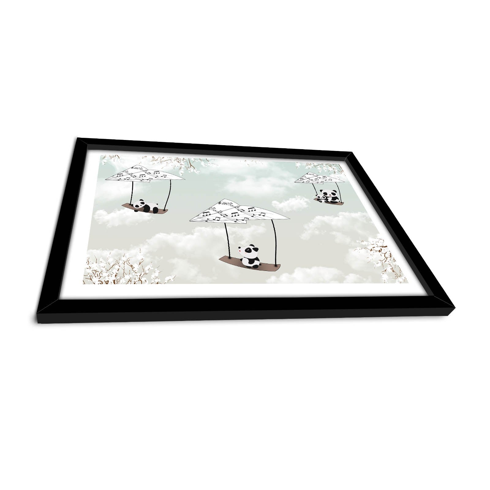 Quadro Decorativo MDF Emoldurado - 38x53cm - Moldura PVC 22mm - Disponível em Branco, Preto e Cinzento Claro