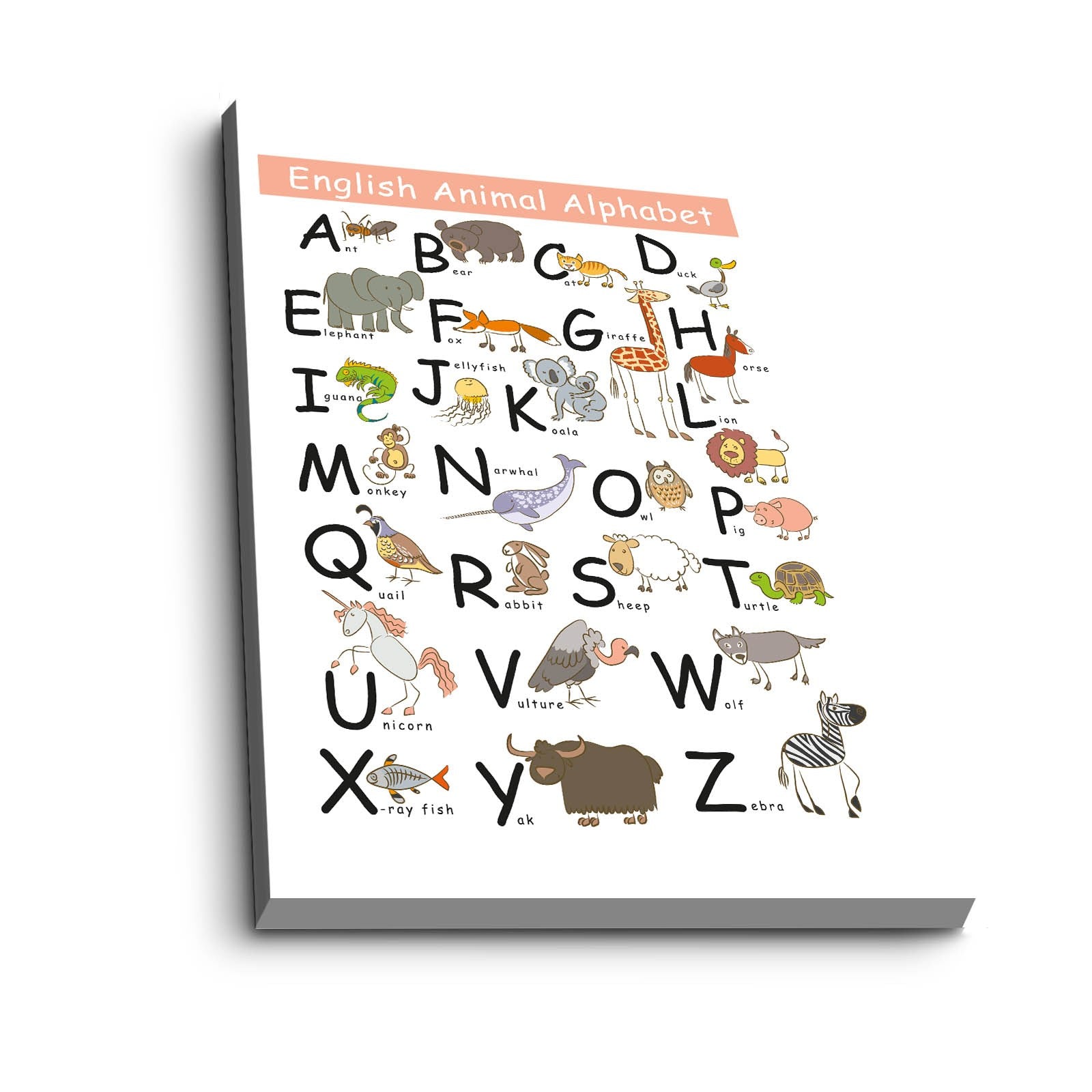 Quadro Decorativo em Tela Multicolor com Moldura de Pinho - 45x70cm Canvas 100%