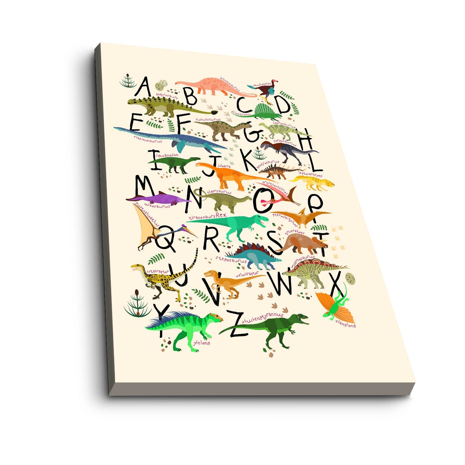 Quadro Decorativo em Tela Multicolor com Moldura de Pinho - 45x70cm Canvas 100%