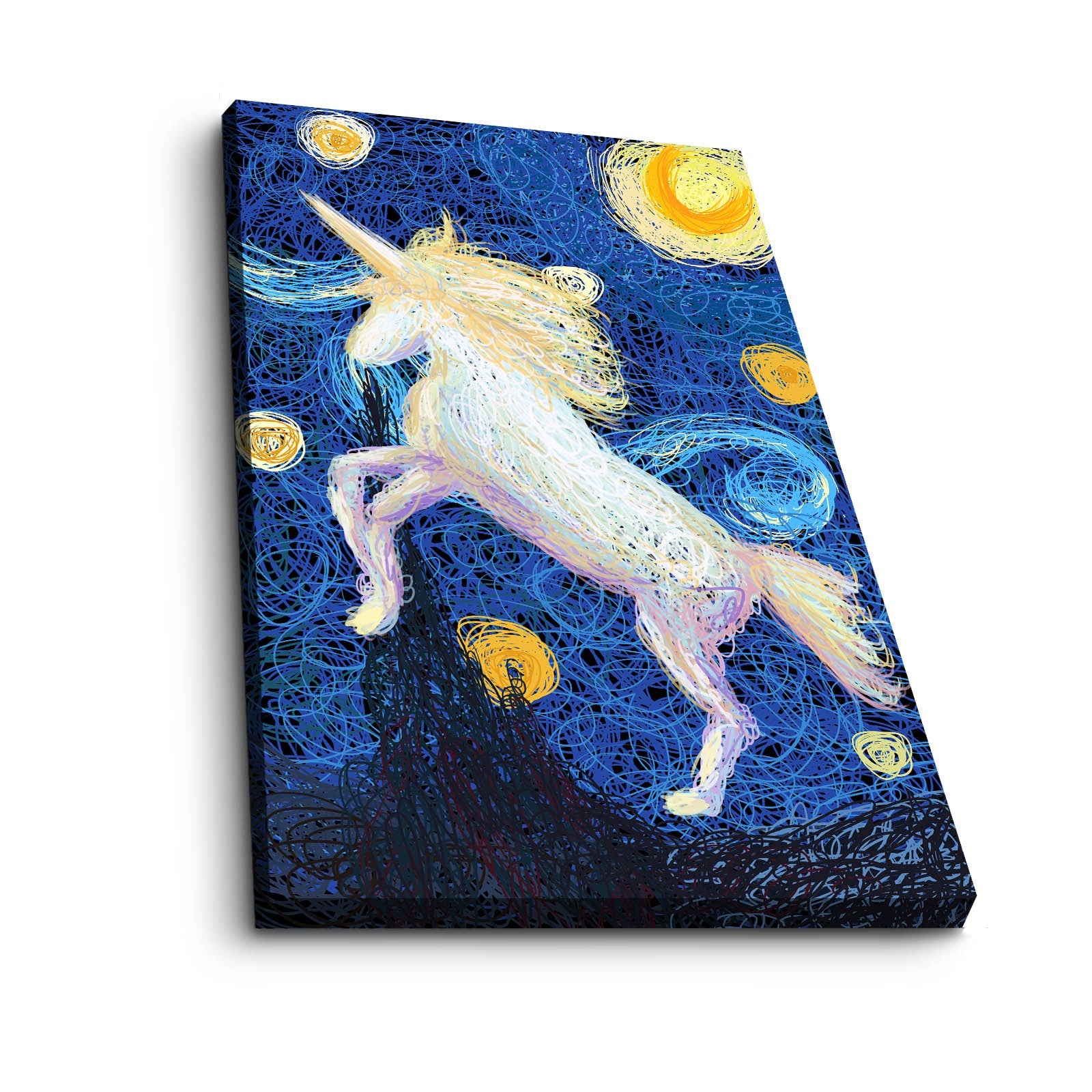 Quadro Decorativo em Tela Multicolor com Moldura de Pinho - 45x70cm Canvas 100%